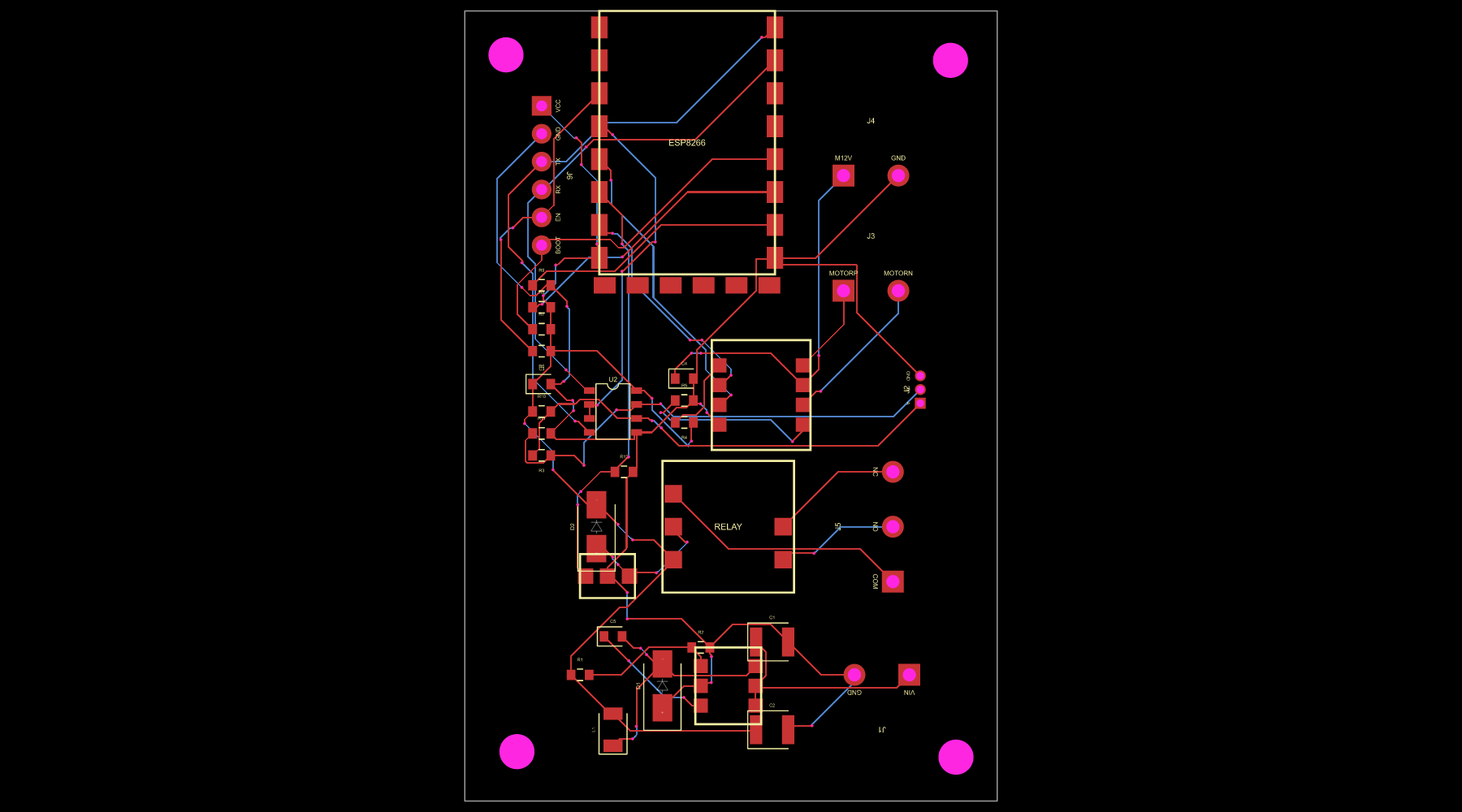 真实控制板 PCB 预览